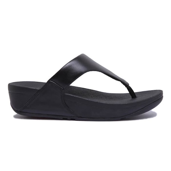 Sandaler Dam - FitFlop - Lulu - Svart Läder - Microwobbleboard Sula - Ergonomisk Komfort Svart 40
