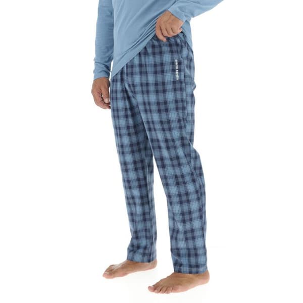 Pierrecardin Lång Pyjamasset i Bomull för Herr Blå XL