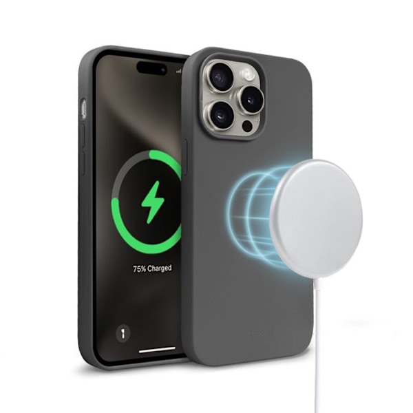Telefonfodral - Crong - iPhone 15 Pro Max - Titan - Flexibelt - MagSafe Titan