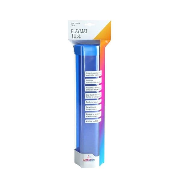 Spelmatratub - Gamegenic - Blå - Hexagonal form - Stor - Syrafri - PVC-fri - Tight passform