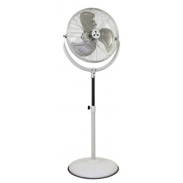 CasaFan SPEED2PROTECT piedestalfläkt - Vit - Industriell design - IPX4 - Skyddsgaller-Ø 495 mm