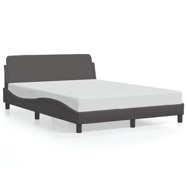 vidaXL Dover sängram grå 140x200 cm konstläder 373201