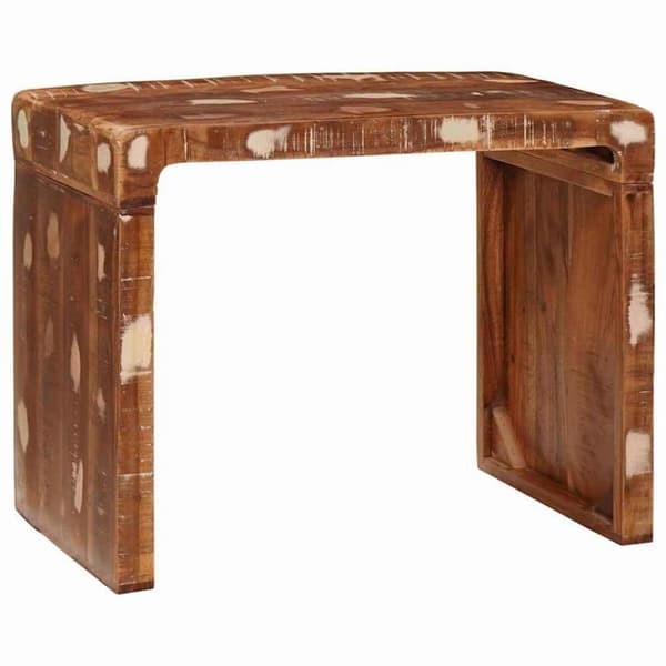 Rektangulär sidobord - vidaXL - Solid återvunnet trä - 60x35x46 cm - Brun - Inomhusbruk - Lätt att montera