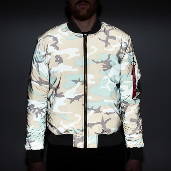 Alpha Industries MA-1 VF 59 Reflekterande Camo Jacka - Brun Camo - M Kamouflage Brun M