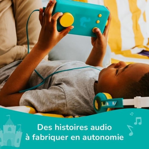 Lunii My Story Factory Model 3 - Berättare för barn i åldrarna 3 till 8 - Ljudbok med 24 interaktiva berättelser ingår