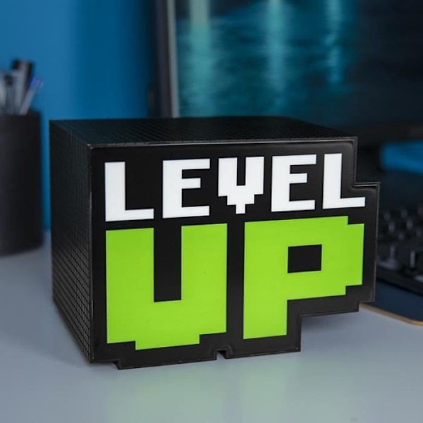 Lampa - PALADONE - Level Up - Batterier - Svart - Plast Vit, Svart, Grön