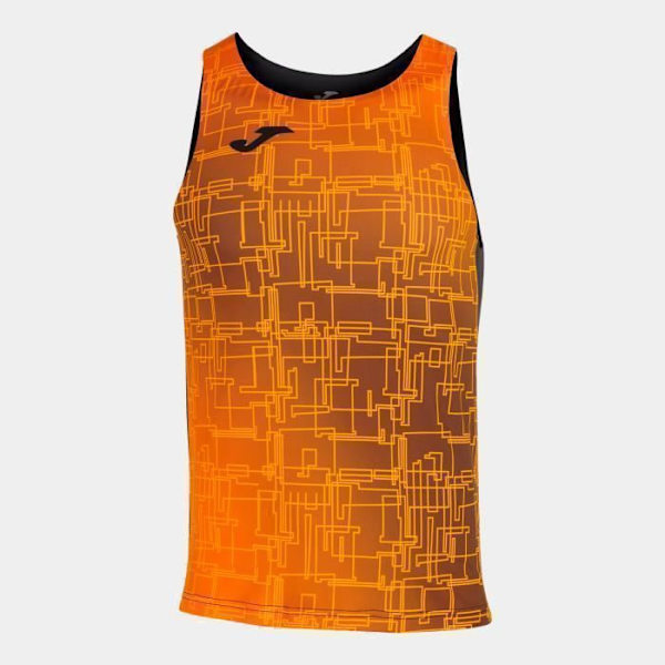 Löparlinne - Joma - Elite VIII - Orange/svart - Ventilerande - Utan ärmar orange/svart S