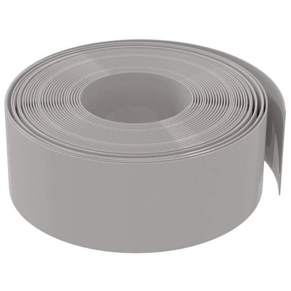 vidaXL Trädgårdskant Grå 10 m 20 cm Polyeten 154399 Grå