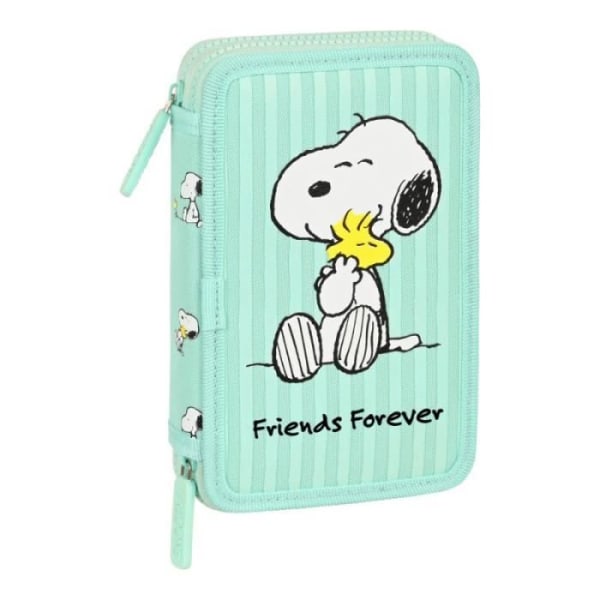 Dubbel pennask Snoopy Friends Forever Mint (12,5 x 19,5 x 4 cm) (28 st)