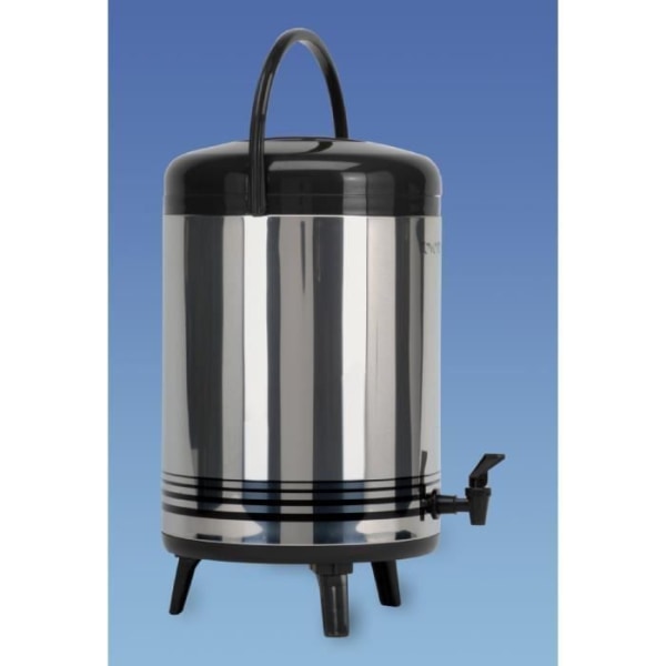 Termo för drycker - ISOD - 12L - Rostfritt stål - Bärhandtag - Anti-dropp
