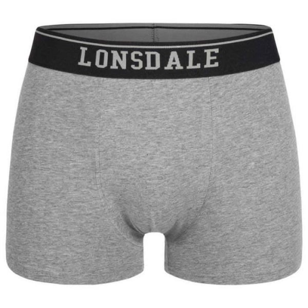 Lonsdale Oxfordshire boxershorts för män, grå-svart, XL EU Grå/svart XL