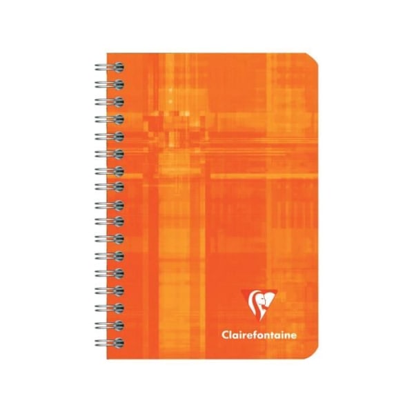 CLAIREFONTAINE Anteckningsbok Inbunden 9,5 x 14 cm 100 sidor Slumpmässig: Svart - röd - orange -