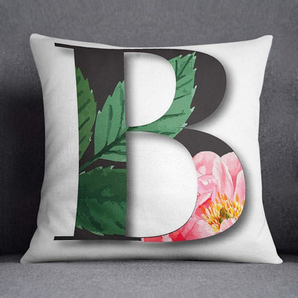Bonamaison Kuddfodral - 1 - Kuddfodral, Polyester, Flerfärgad, 45x45