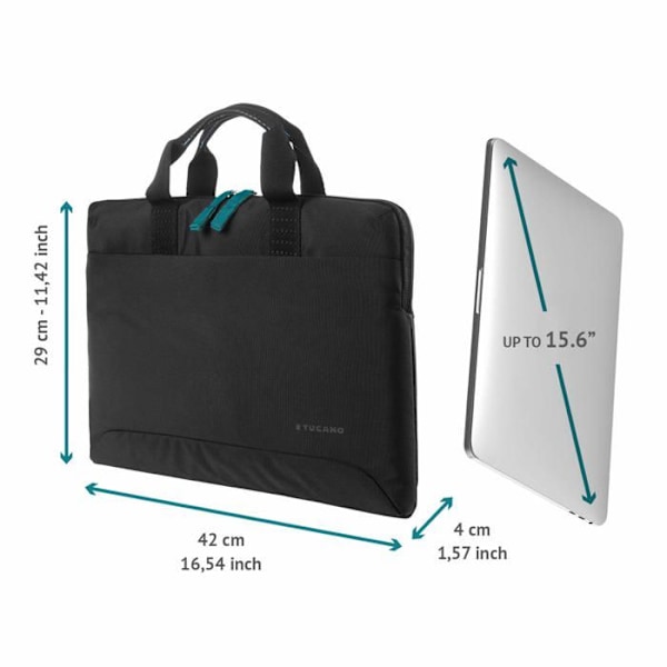 Tucano Smilza Laptopväska 15,6" svart