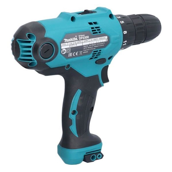 Borrskruvdragare DF0300 320W 56Nm 2 hastigheter max. 10 mm Makita chuck