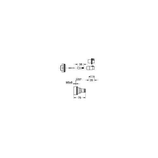 GROHE Extension Old Model för okompenserade kroppsreservdelar 47780000 (Tyskland import)