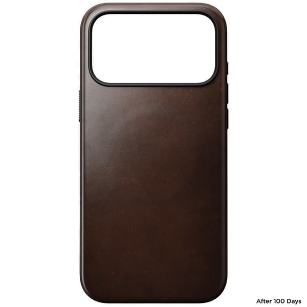 Läderfodral - NOMAD - Modern - iPhone 17 Pro Max - Ruggad brun - MagSafe-skydd brun rustik