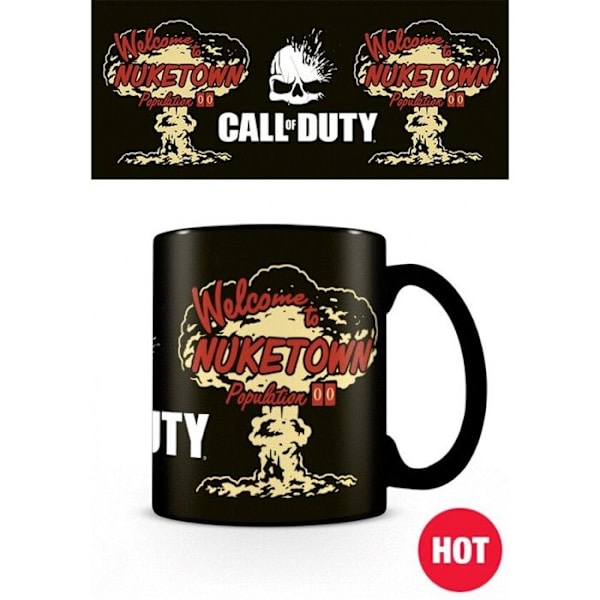 Termisk mugg - CALL OF DUTY - Nuketown - 315 ml - Svart - Tål diskmaskin Färg