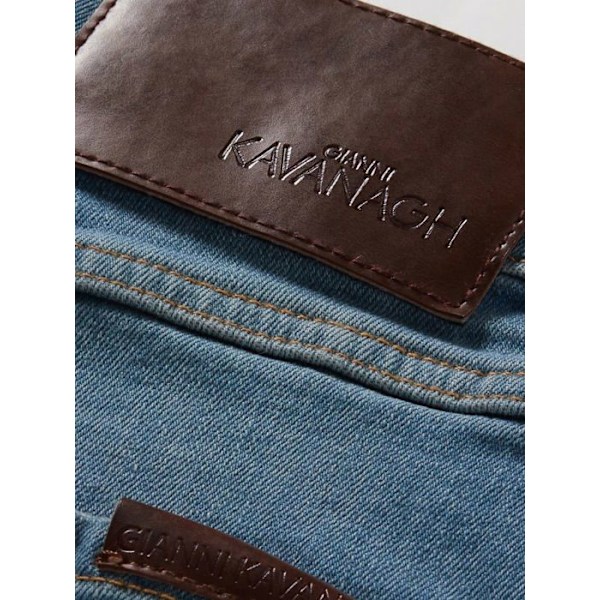 Jeans Gianni kavanagh - GKW001931 - Medium Blue Core Cargo Jeans med Bleach Splatter Garcon Blå (medelblå) M