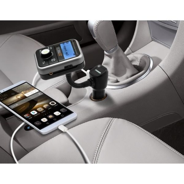 Bluetooth DAB+ och FM-radio med handsfree-funktion, USB-funktion, radio och MP3-spelare