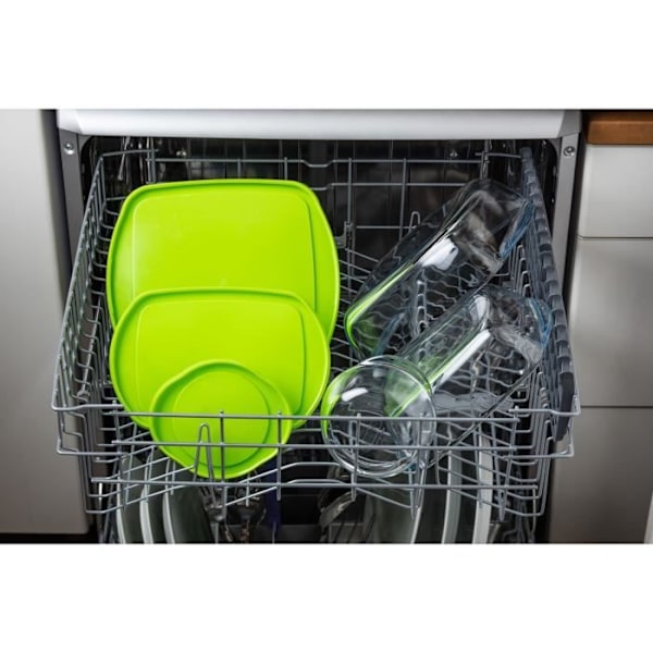 PYREX - COOK&STORE - Rektangulärt glasfat med lock 23*15 cm