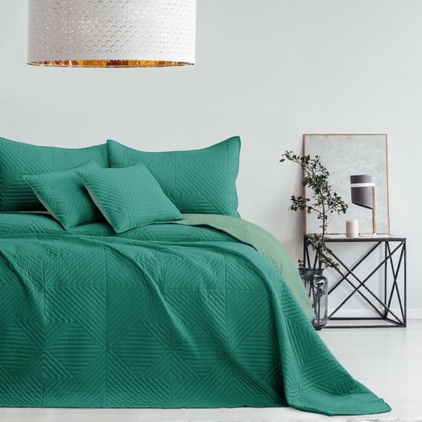 Sängöverkast - SOFTA - mintgrön - 200 x 220 cm - 100% polyester mikrofiber grön