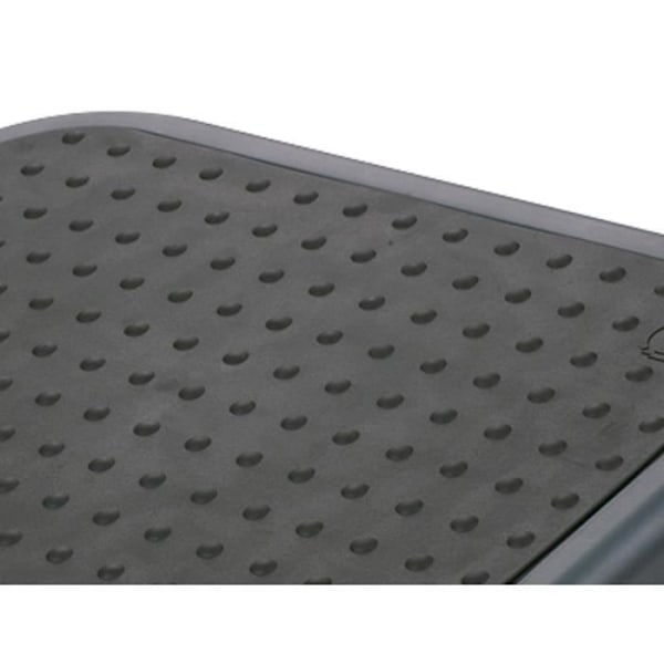 Fotpall - Q-connect - Justerbar - Halkfritt gummi - 45x33x8.5cm - Svart Svart