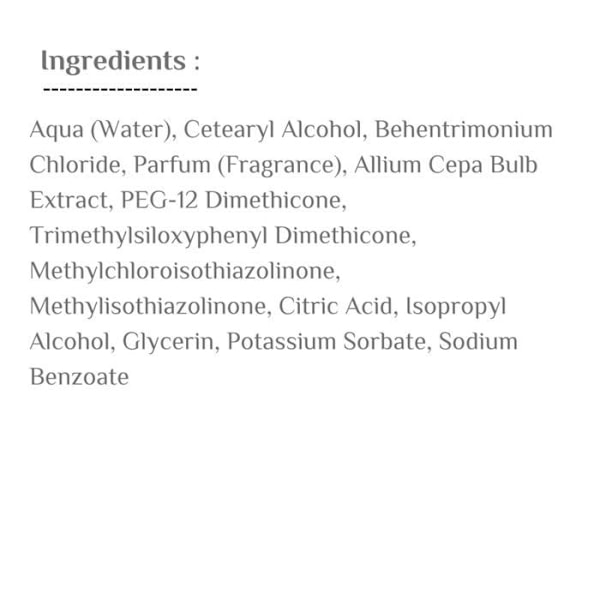 Hårmask - Babaria - Lök - 400 ml - Antioxidant - Färgskydd