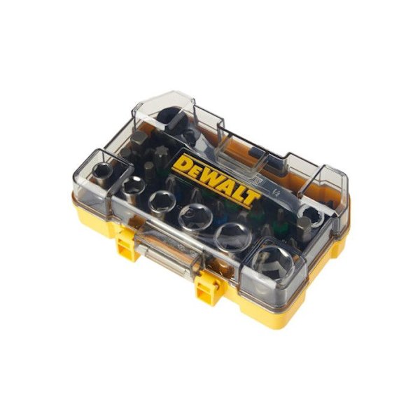 Hyls- och skruvmejselbitssats - DEWALT - DT71516 - 24 delar - Pozidriv, Phillips, Torx, hexagonal