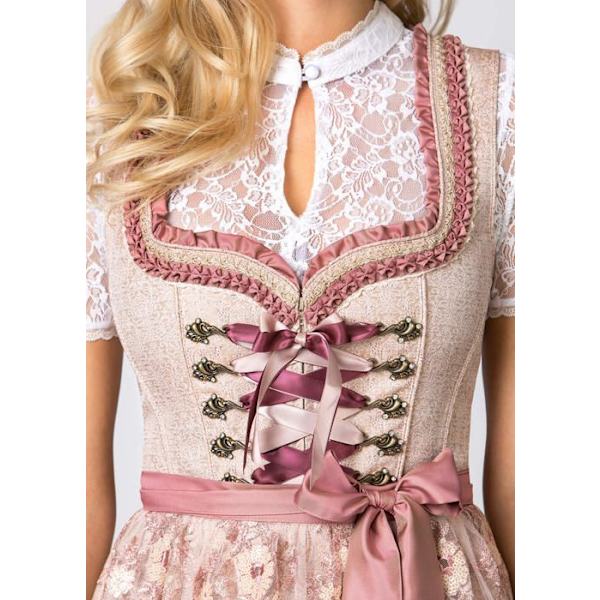 Stockerpoint Klänning - ALENA ALTRO-38 - Dirndl Alena Klänning för speciella tillfällen kvinnor Mörkrosa 38