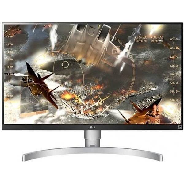 LG 27-tums 4K IPS-skärm - 99 % SRGB, HDR 400, FreeSync, Justerbar höjd och vridbar, HDMI, Display Port