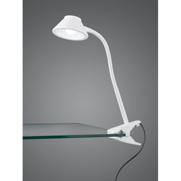 Rl lev ditt ljus - R22191201 - Reality LED-klämma Berry, vit plast, LED 3,5 W inkluderad, Flexarm