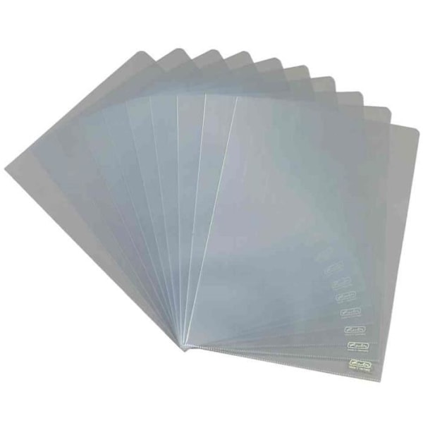 Presentation folder - HERLITZ - A4 - PP transparent - 0,11 mm - 10 pieces Transparent