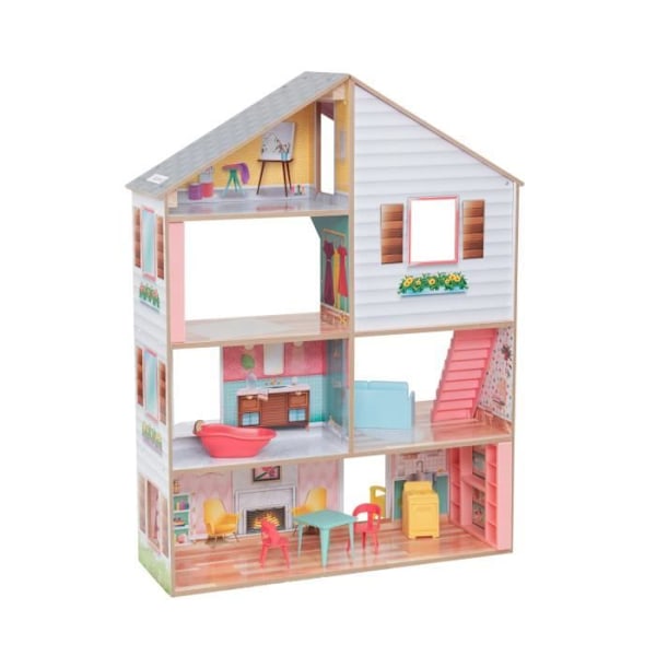 KIDKRAFT Charlie Dollhouse Flerfärgad