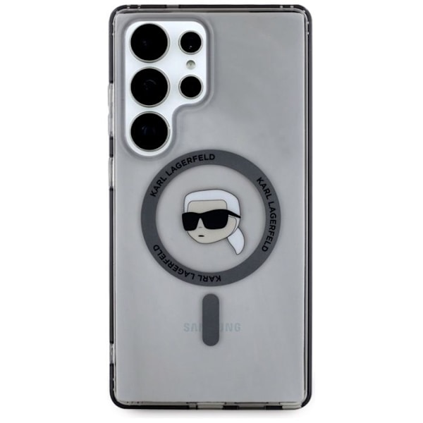 Coque MagSafe för Samsung Galaxy S25 Ultra (Svart) med Karl Lagerfelds tryckta logotyp