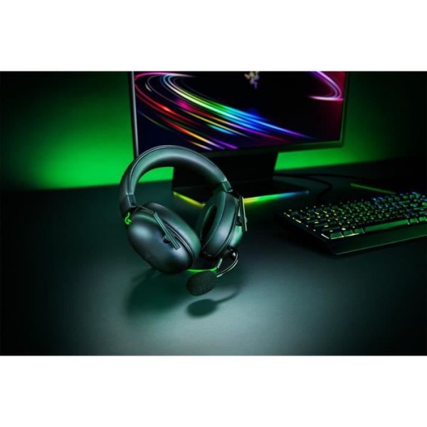 Spelheadset - RAZER - BLACKSHARK V2 X USB - Svart - Brusreducerande mikrofon - 50 mm Triforce Svart