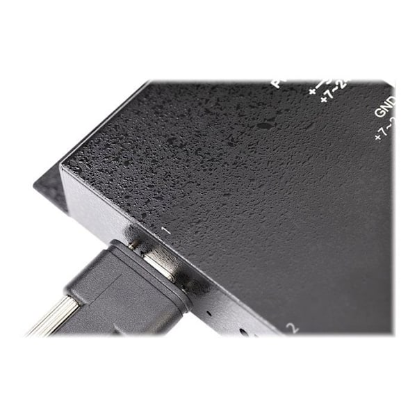 USB C-hubb 4 portar - StarTech.com - Industriell metall - 10Gbps - 2x USB-C & 2x USB-A - ESD-skydd