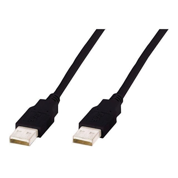 USB-kabel - ASSMANN - AK-300100-018-S - Dubbelskärmad - 1,8m - Svart
