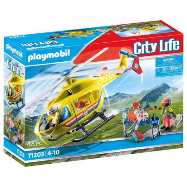 PLAYMOBIL - 71203 - City Action The Rescuers - Rescue Helikopter - Figur - Blå - Tyskland