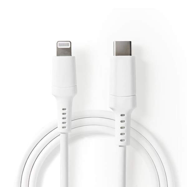 Lightning-kabel - Nedis - CCGW39650WT10 - 1m - USB 2.0 - Vit
