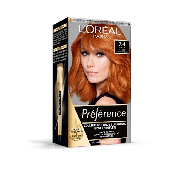 L'Oréal Paris Preference Hårfärg 7.4 Dublin Intense Copper Mango 74/7,4 - Mango