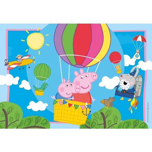 2 x 12 bitars pussel - Ravensburger - The Adventures of Peppa Pig - Flerfärgad - Barn - 3 år Flerfärgad