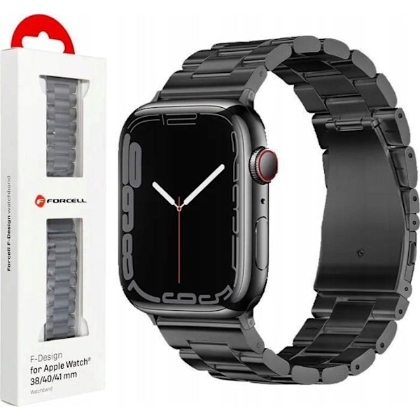 Forcell Armband F-DESIGN FA10 för APPLE Watch 38 / 40 / 41 mm svart