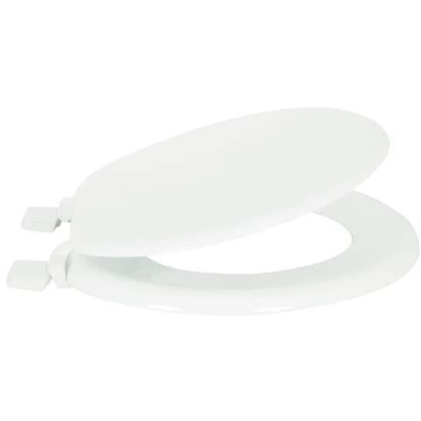 MSV WC-sits - MDF - Plastgångjärn - Vit Vit