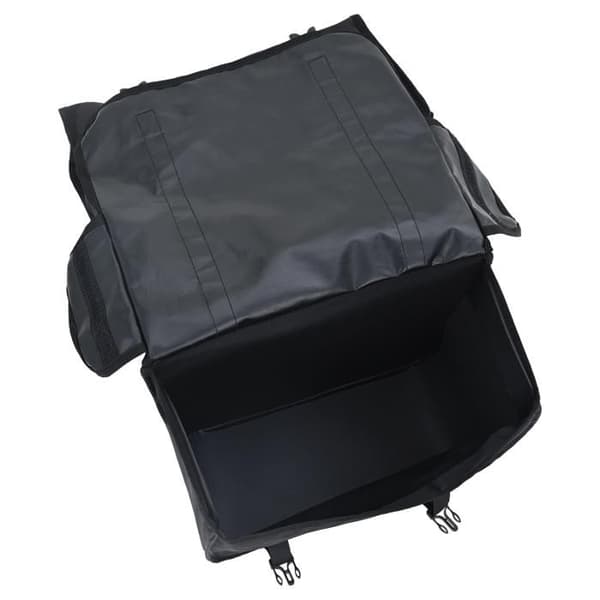 Cykelväska - Dubbel 48 L - Svart - Polyester - Smart fästsystem Svart