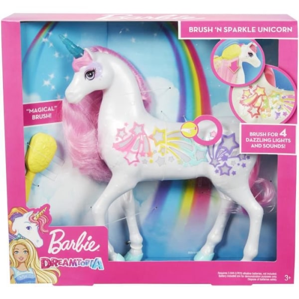 BARBIE Dreamtopia Rainbow Unicorn ljus och ljud -