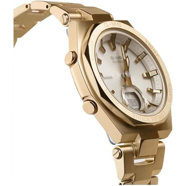 Casio - Damklocka - Kvarts - Analog - Digital - Armband i guld i rostfritt stål - MSG-B100DG-9AER