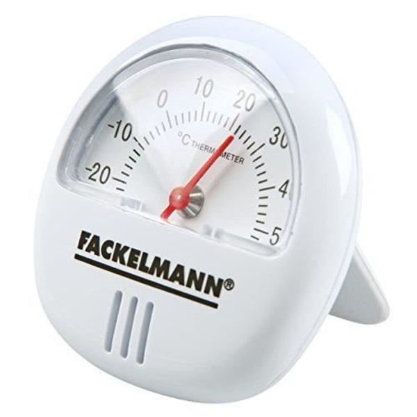 Fackelmann magnettermometer 6cm i ABS-plast, vit, 17x8x1,8 cm - 16375