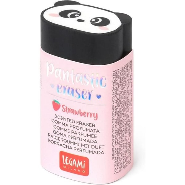 Legami Pantastic Eraser - Strawberry Scented Rubber Eraser - GP0004 Svart