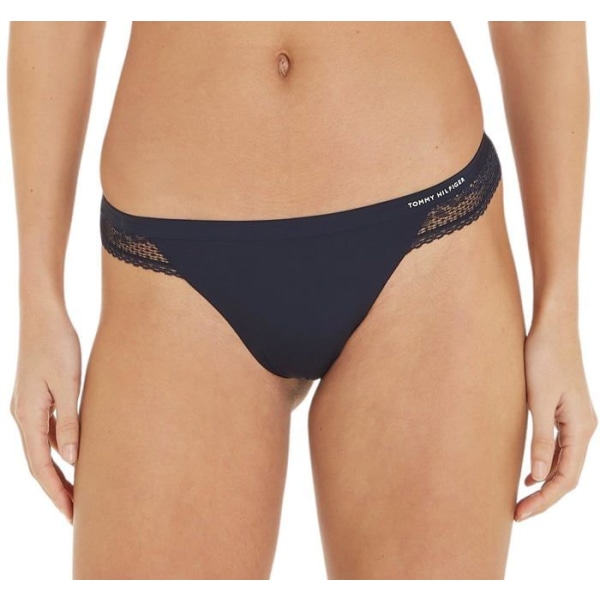 Tommy hilfiger stringtrosa - tanga - UW0UW02473 - Stretchtrosa i spets för damunderkläder Desert Sky M